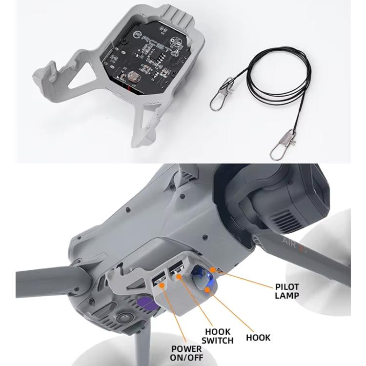 For DJI Air 3S RCSTQ Drone Air Thrower Transport Device For DJI Air 3S RCSTQ Drone Air Thrower Transport Device